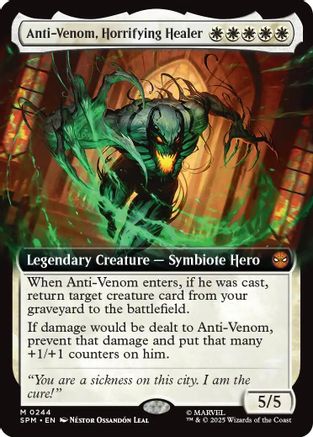 Anti-Venom, Horrifying Healer (Extended Art) (SPM-244) [Marvel's Spider-Man]