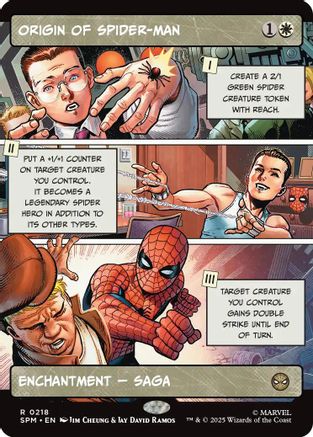 Origin of Spider-Man (Borderless) (SPM-218) [Marvel's Spider-Man] Foil