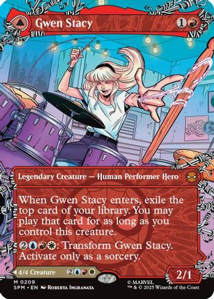 Gwen Stacy (0209) (Borderless) (SPM-209) [Marvel's Spider-Man] Foil