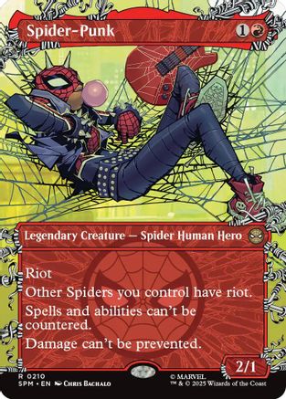 Spider-Punk (0210) (Borderless) (SPM-210) [Marvel's Spider-Man] Foil