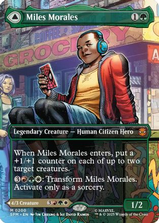 Miles Morales (0200) (Borderless) (SPM-200) [Marvel's Spider-Man] Foil