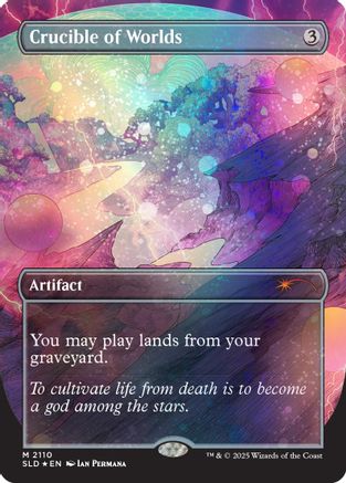 Crucible of Worlds (Galaxy Foil) (SLD-2110) [Secret Lair Drop Series] Foil