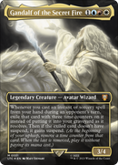 Gandalf of the Secret Fire (Borderless) (Surge Foil) (LTC-551) [Tales of Middle-earth Commander] (Borderless) Foil
