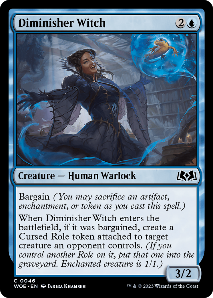 Diminisher Witch (WOE-046) [Wilds of Eldraine]