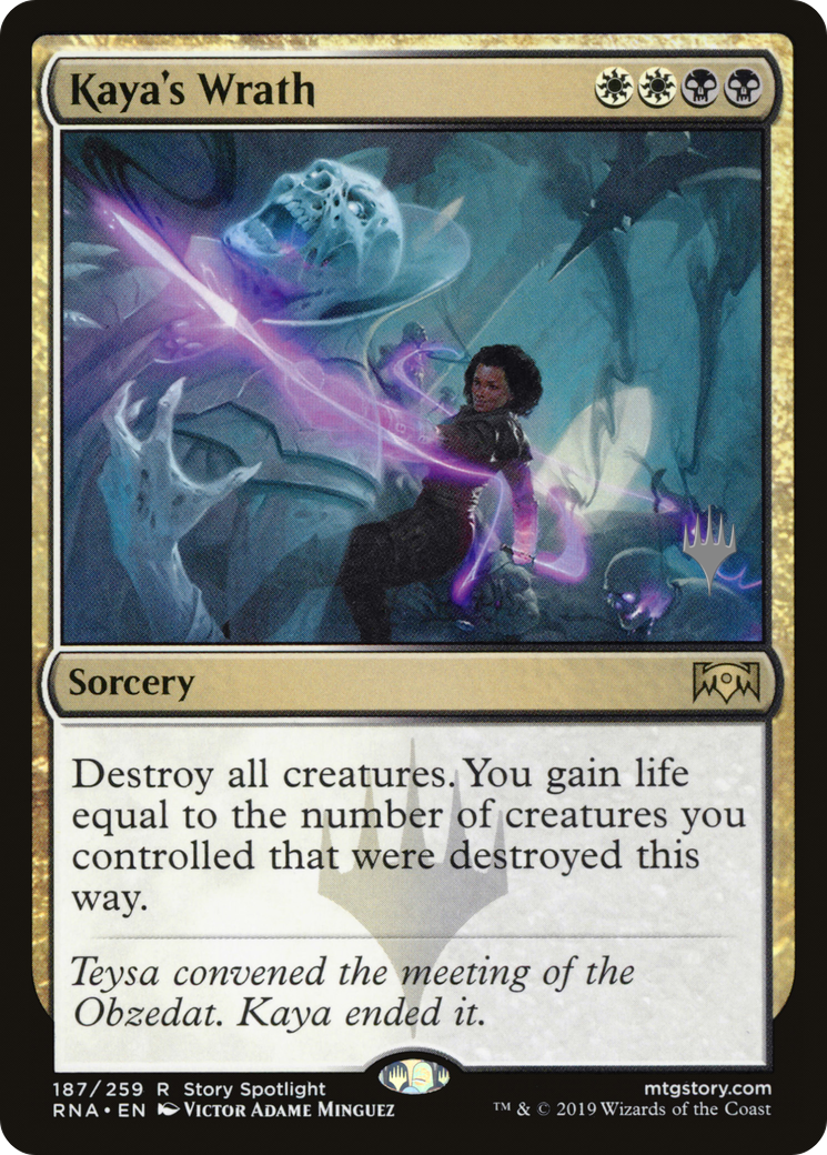 Kaya's Wrath (PPELD-187P) [Ravnica Allegiance Promos]