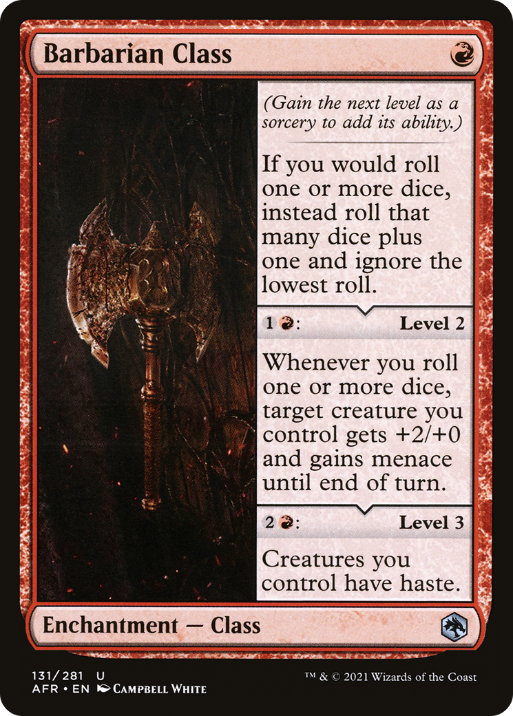 Barbarian Class (AFR-131) [Adventures in the Forgotten Realms]