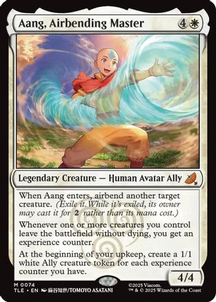 Aang, Airbending Master (TLE-074) [Avatar: The Last Airbender: Eternal-Legal] Foil