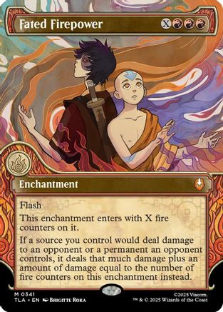 Fated Firepower (Showcase) (TLA-341) [Avatar: The Last Airbender] Foil
