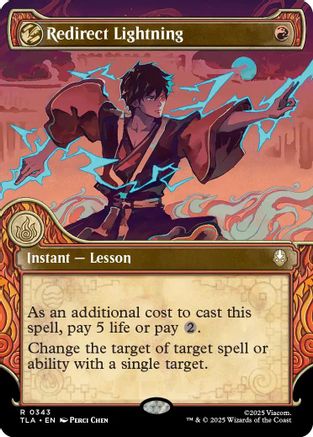 Redirect Lightning (Showcase) (TLA-343) [Avatar: The Last Airbender] Foil