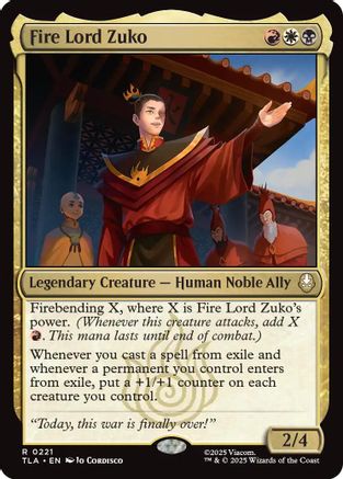 Fire Lord Zuko (TLA-221) [Avatar: The Last Airbender] Foil