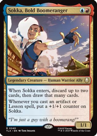 Sokka, Bold Boomeranger (TLA-240) [Avatar: The Last Airbender] Foil