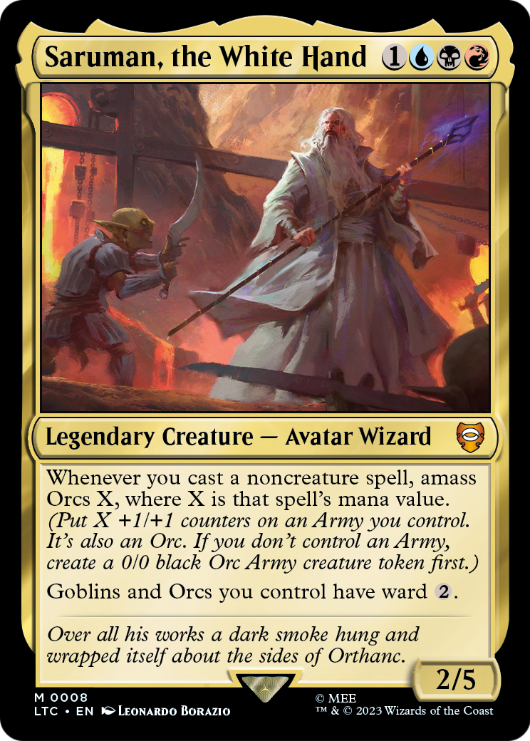 Saruman, the White Hand (LTC-008) [Tales of Middle-earth Commander]