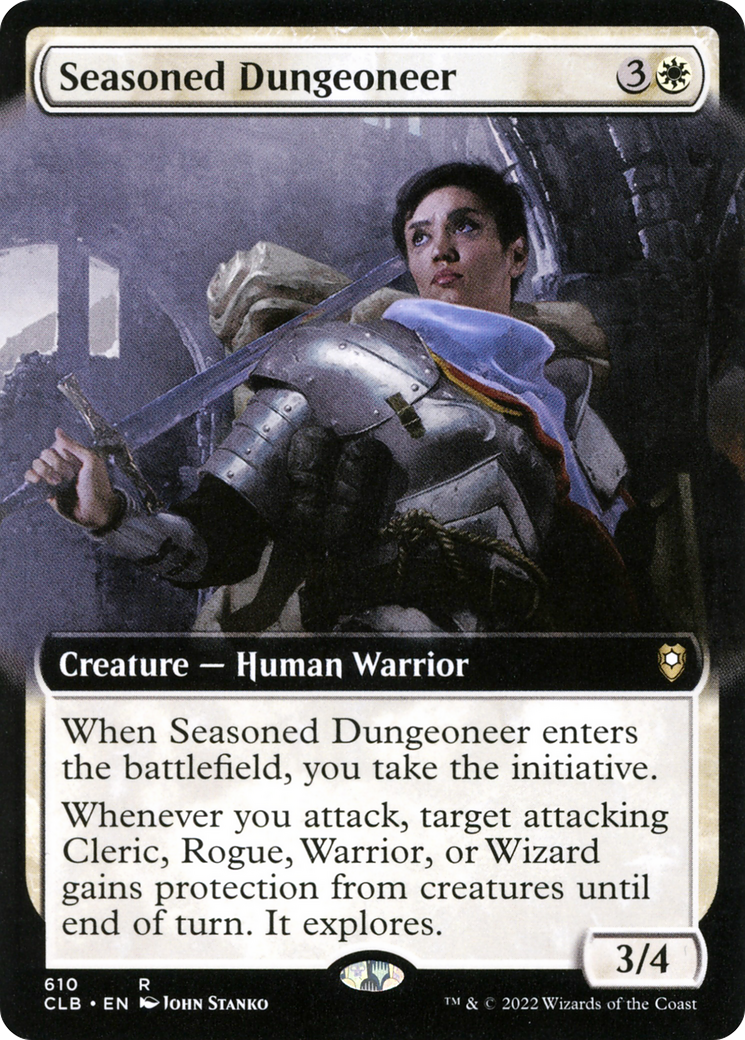 Seasoned Dungeoneer (Extended Art) (CLB-610) [Commander Legends: Battle for Baldur's Gate]