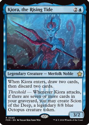 Kiora, the Rising Tide (PPEOE-045) [Promo Pack: Edge of Eternities] Foil