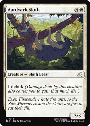 Aardvark Sloth (TLE-212) [Avatar: The Last Airbender: Eternal-Legal]