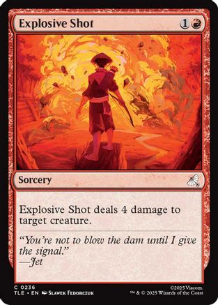 Explosive Shot (TLE-236) [Avatar: The Last Airbender: Eternal-Legal] Foil