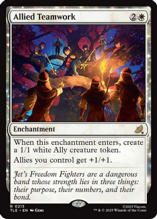 Allied Teamwork (TLE-213) [Avatar: The Last Airbender: Eternal-Legal] Foil