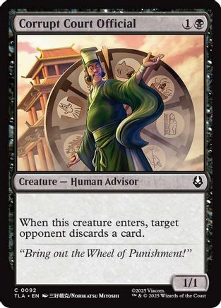 Corrupt Court Official (TLA-092) [Avatar: The Last Airbender] Foil