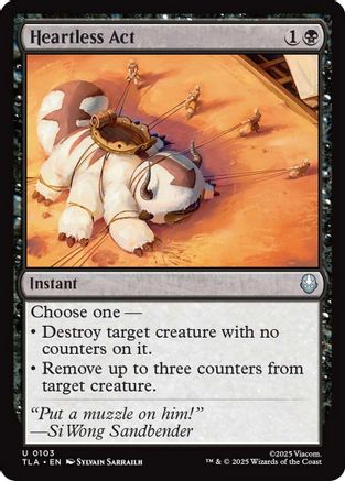 Heartless Act (TLA-103) [Avatar: The Last Airbender] Foil