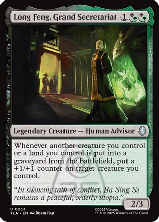 Long Feng, Grand Secretariat (TLA-233) [Avatar: The Last Airbender] Foil