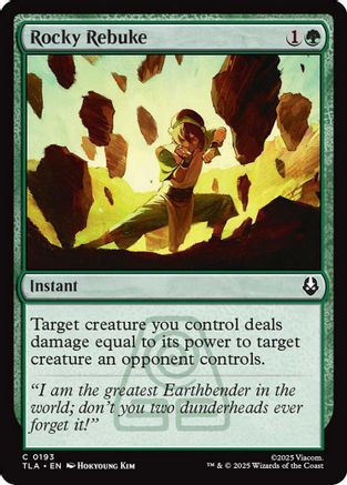 Rocky Rebuke (TLA-193) [Avatar: The Last Airbender] Foil