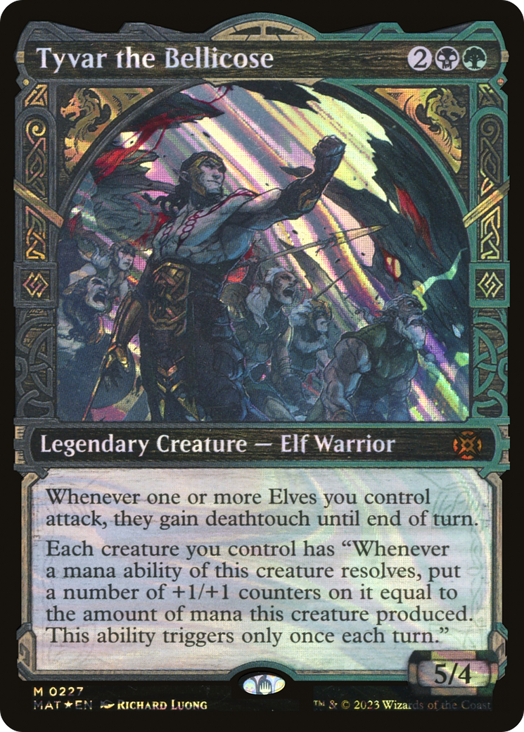 Tyvar the Bellicose (MAT-227) [March of the Machine: The Aftermath]: (Showcase) Foil