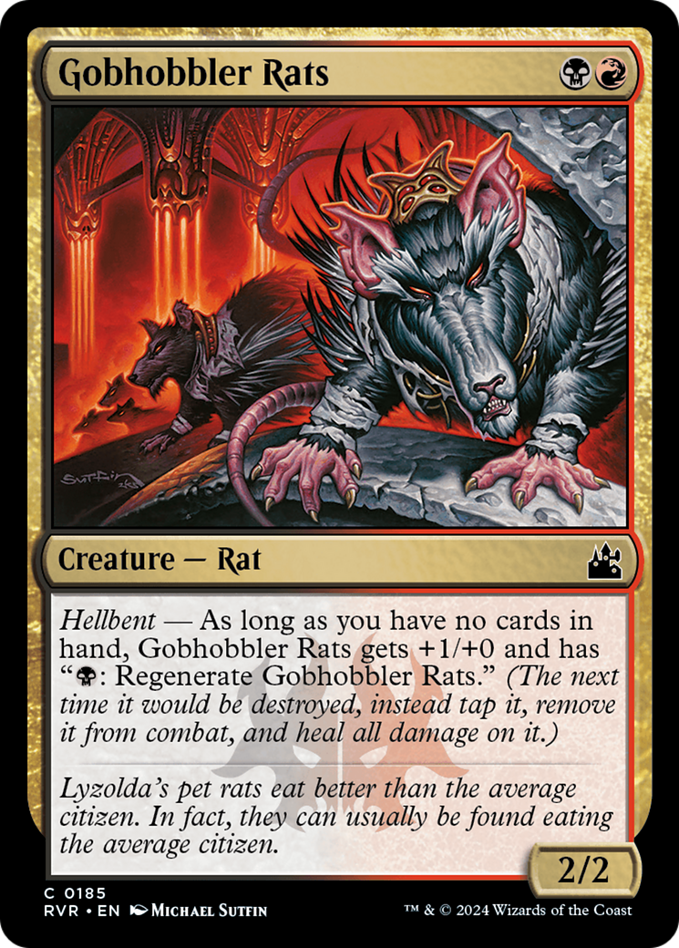 Gobhobbler Rats (RVR-185) [Ravnica Remastered] Foil