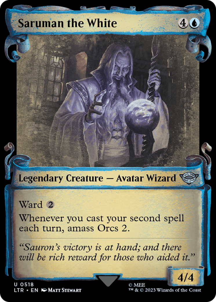 Saruman the White (Showcase Scrolls) (LTR-518) [The Lord of the Rings: Tales of Middle-earth]