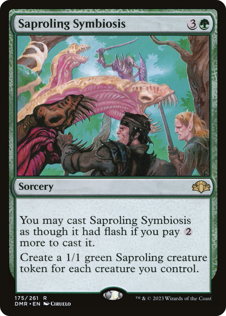 Saproling Symbiosis (DMR-175) [Dominaria Remastered]