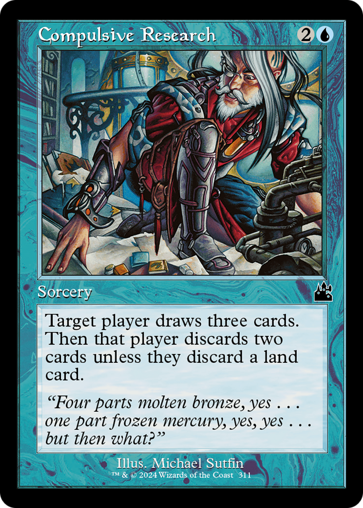 Compulsive Research (RVR-311) [Ravnica Remastered] Foil