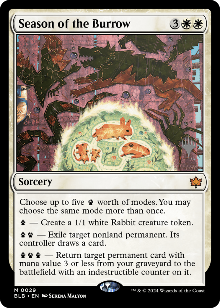Season of the Burrow (PPBLB-29P) [Bloomburrow Promos]