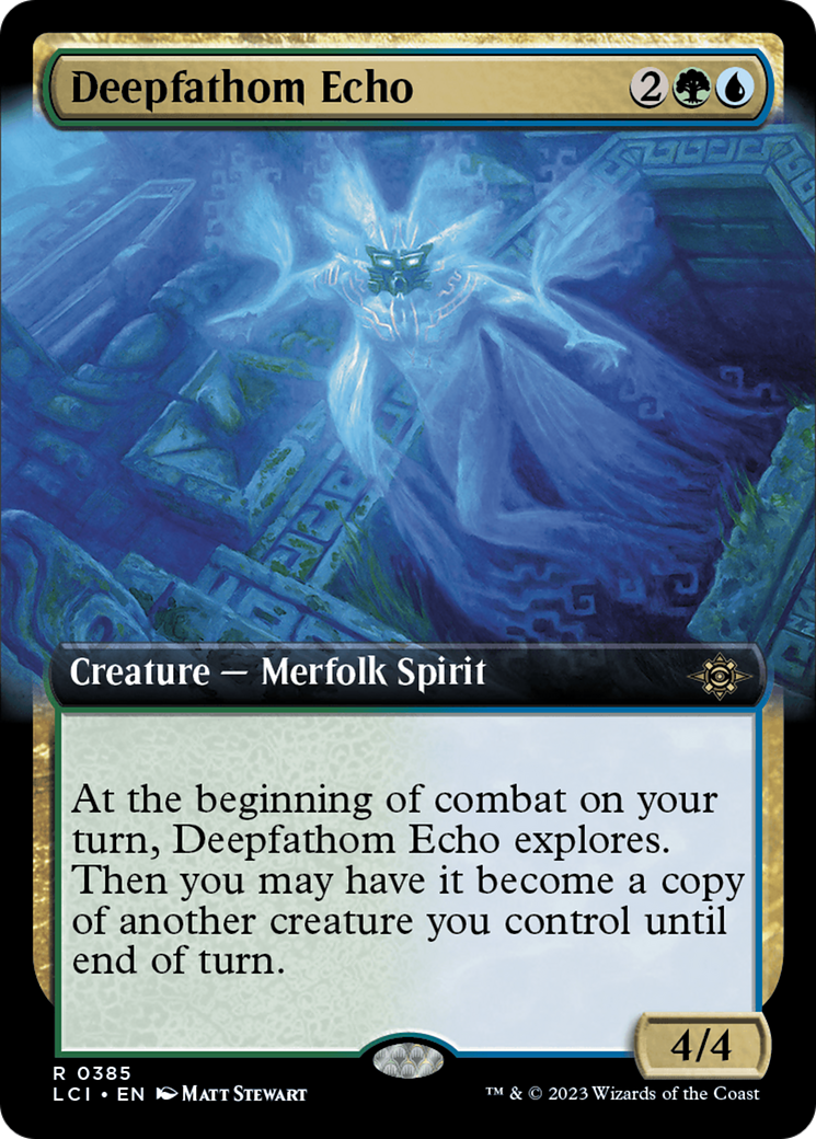 Deepfathom Echo (LCI-385) [The Lost Caverns of Ixalan]: (Extended Art)