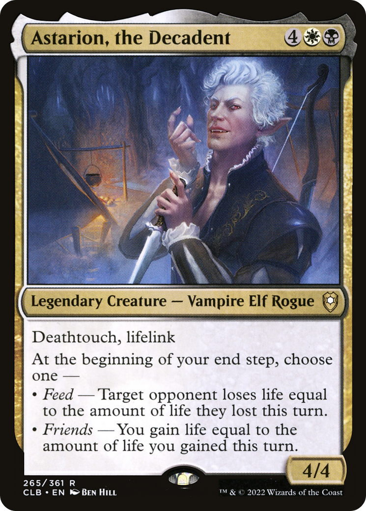 Astarion, the Decadent (CLB-265) [Commander Legends: Battle for Baldur's Gate]