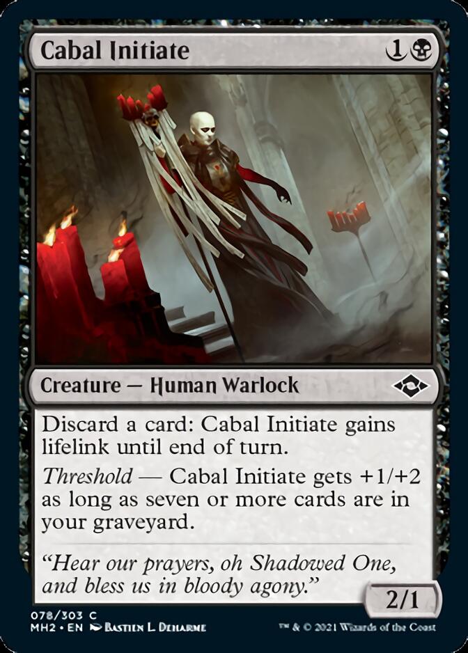 Cabal Initiate (MH2-078) [Modern Horizons 2] Foil