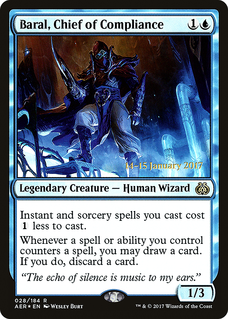 Baral, Chief of Compliance (PRE-28S) [Aether Revolt Promos] Foil