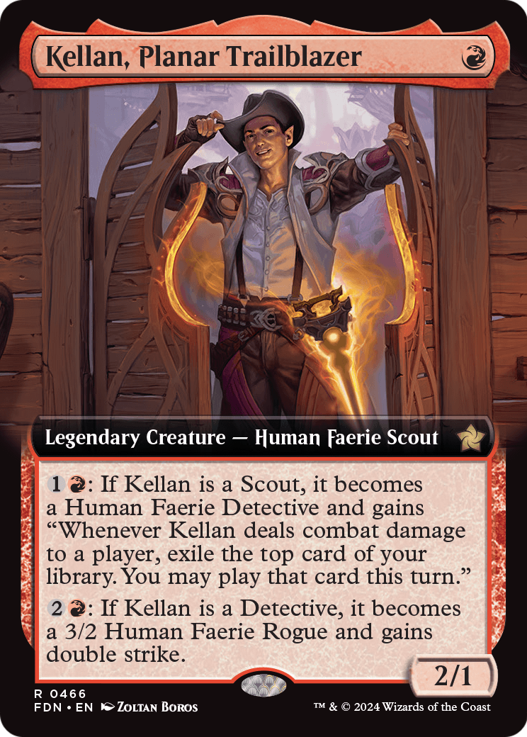 Kellan, Planar Trailblazer (Extended Art) (FDN-466) [Foundations] Foil