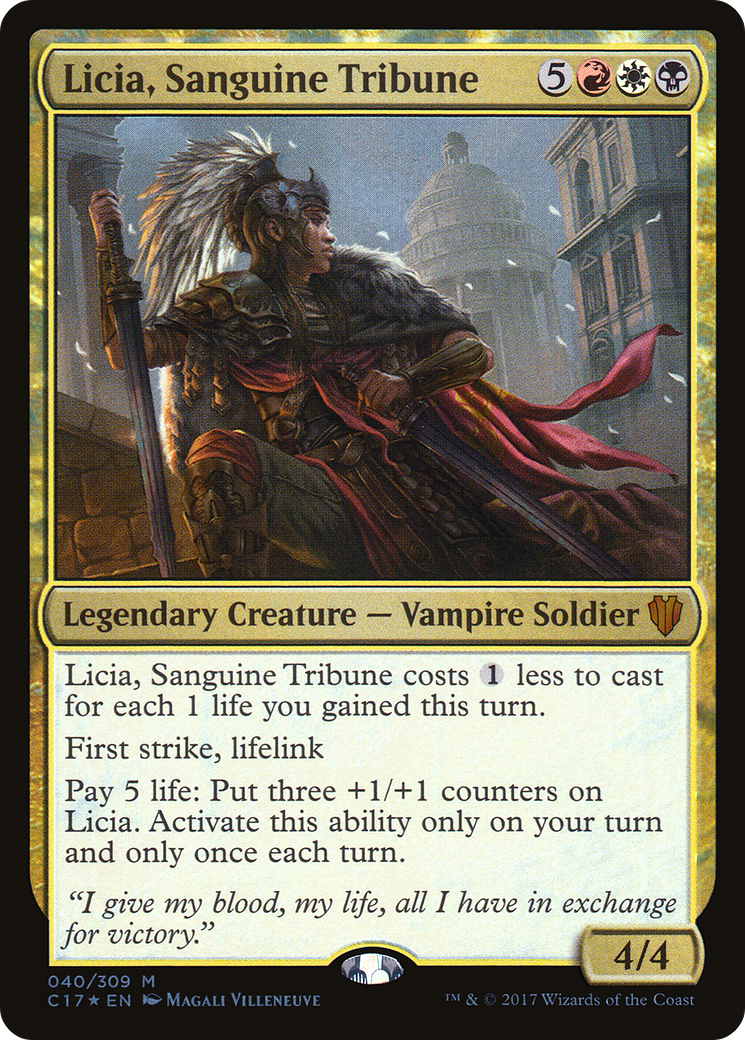 Licia, Sanguine Tribune (C17-040) [Commander 2017] Foil