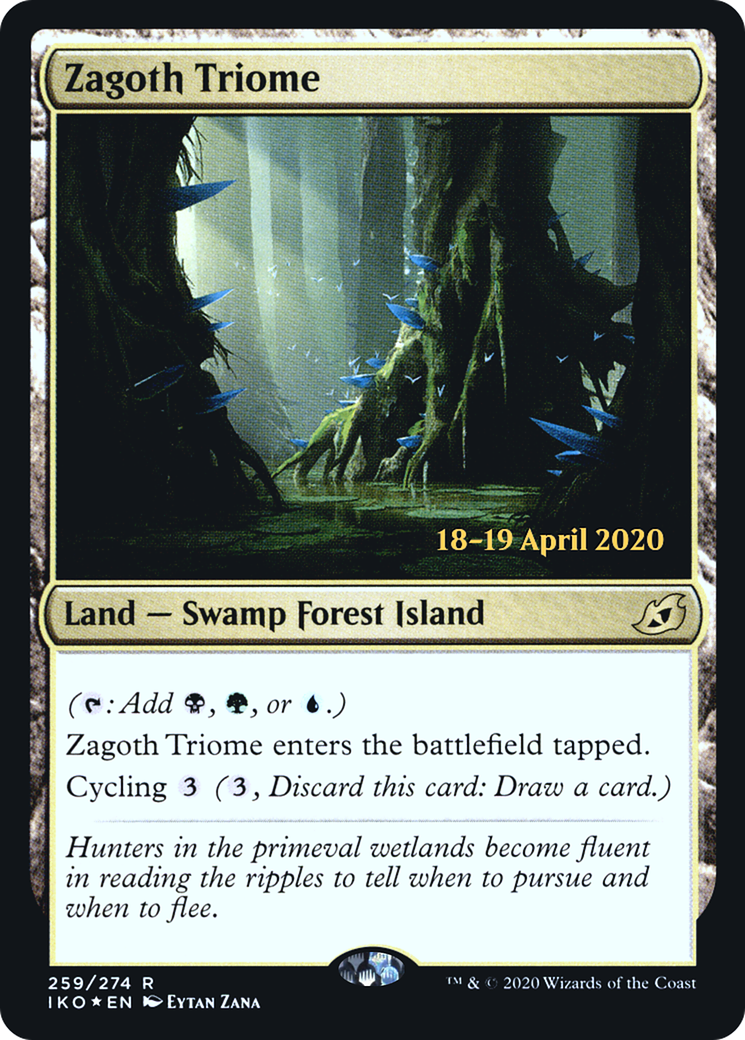 Zagoth Triome (PRE-259S) [Ikoria: Lair of Behemoths Promos] Foil