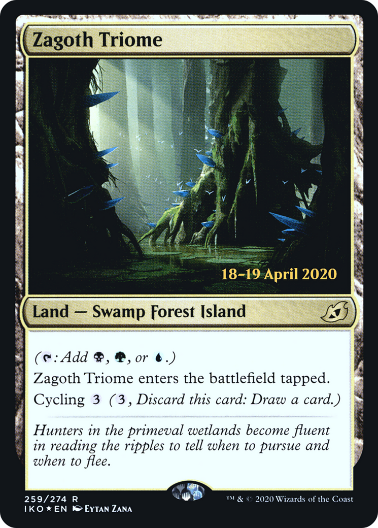 Zagoth Triome (PRE-259S) [Ikoria: Lair of Behemoths Promos] Foil