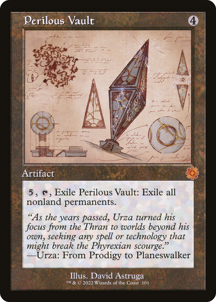 Perilous Vault (Schematic) (BRR-101) [The Brothers' War Retro Artifacts]