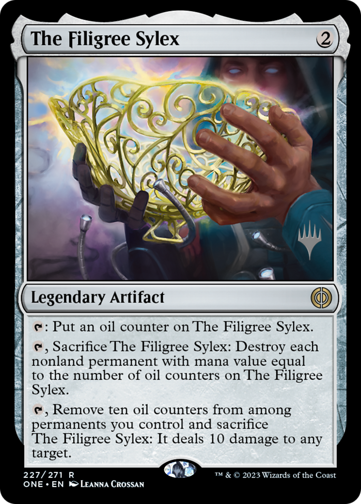 The Filigree Sylex (PPONE-227P) [Phyrexia: All Will Be One Promos] Foil