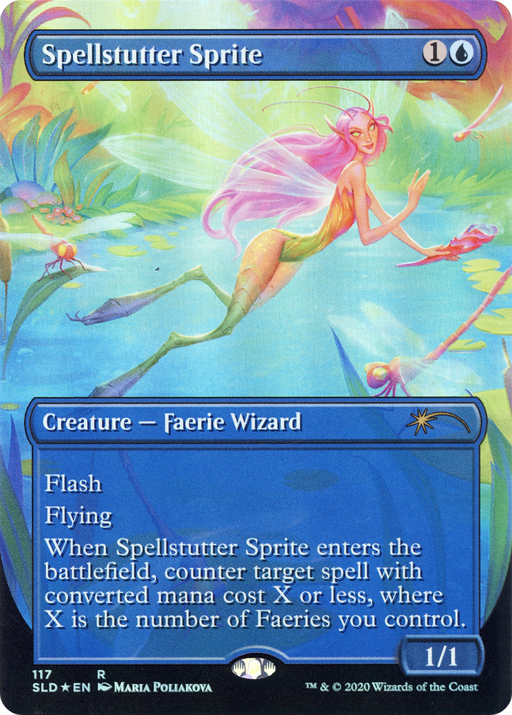 Spellstutter Sprite (SLD-117) [Secret Lair Drop] (Borderless) Foil