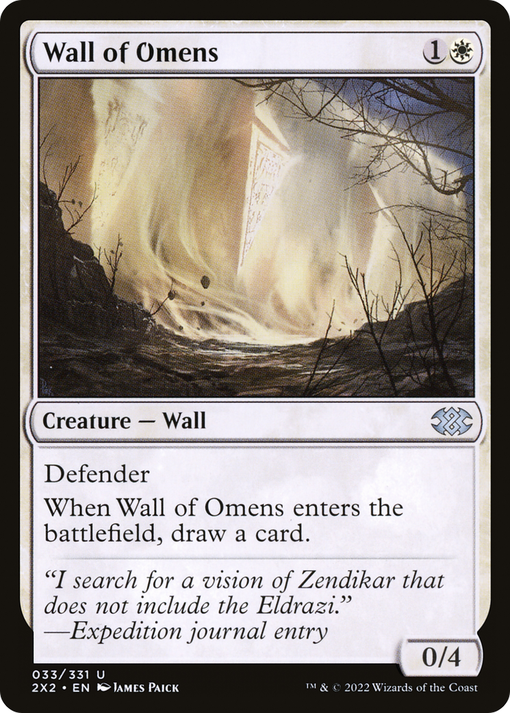 Wall of Omens (2X2-033) [Double Masters 2022]