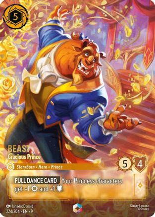 Beast - Gracious Prince (Enchanted) (224/204) - Fabled Holofoil