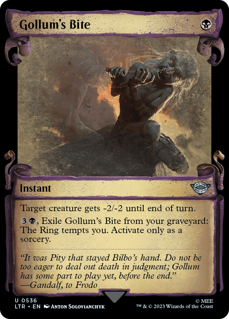 Gollum's Bite (LTR-536) [The Lord of the Rings: Tales of Middle-earth]: (Showcase)