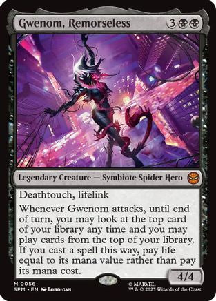 Gwenom, Remorseless (SPM-056) [Marvel's Spider-Man] Foil