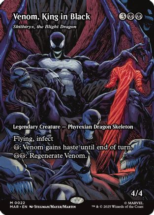 Venom, King in Black - Skithiryx, the Blight Dragon (MAR-022) [Marvel Eternal-Legal] Foil