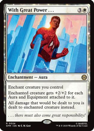 With Great Power... (SPM-024) [Marvel's Spider-Man] Foil