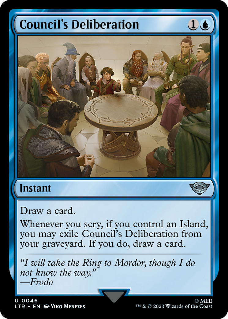 Council's Deliberation (LTR-046) [The Lord of the Rings: Tales of Middle-earth] Foil
