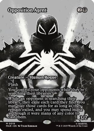 Opposition Agent (Borderless) (MAR-019) [Marvel Eternal-Legal] Foil